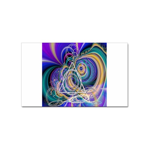 Crop Circle Abstract Sticker Rectangular (100 pack) from ArtsNow.com Front