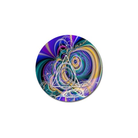 Crop Circle Abstract Golf Ball Marker from ArtsNow.com Front