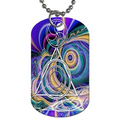 Crop Circle Abstract Dog Tag (Two Sides) from ArtsNow.com Front