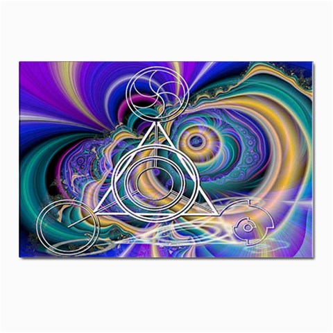 Crop Circle Abstract Postcard 4 x 6  (Pkg of 10) from ArtsNow.com Front