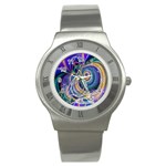 Crop Circle Abstract Stainless Steel Watch