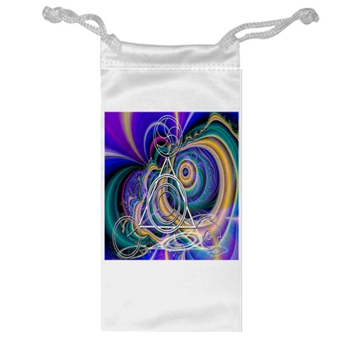 Crop Circle Abstract Jewelry Bag from ArtsNow.com Front