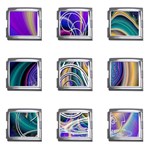 Crop Circle Abstract Mega Link Italian Charm (9 pack)