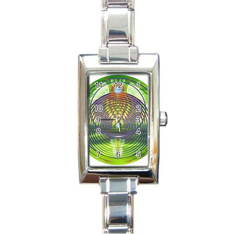 Divine Creation Rectangular Italian Charm Watch from ArtsNow.com Front