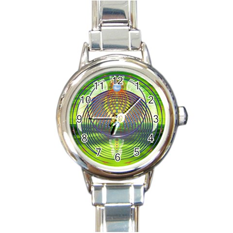 Divine Creation Round Italian Charm Watch from ArtsNow.com Front