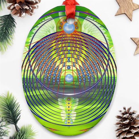 Divine Creation Ornament (Oval) from ArtsNow.com Front