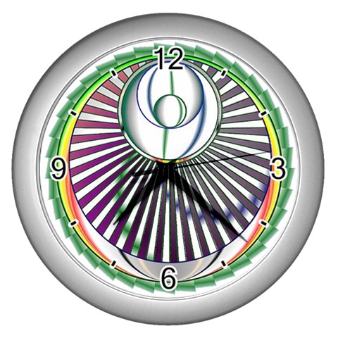 Divine Power Wall Clock (Silver) from ArtsNow.com Front