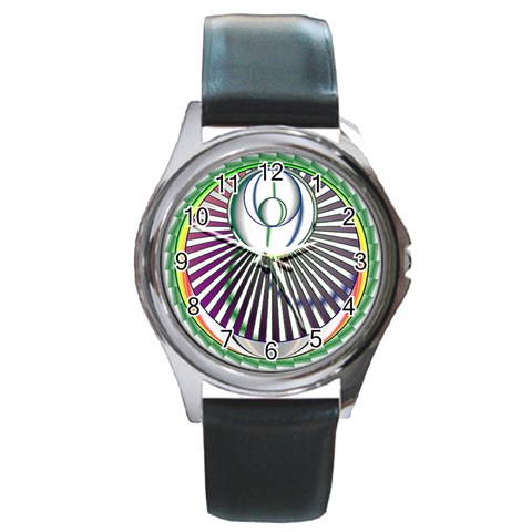 Divine Power Round Metal Watch from ArtsNow.com Front