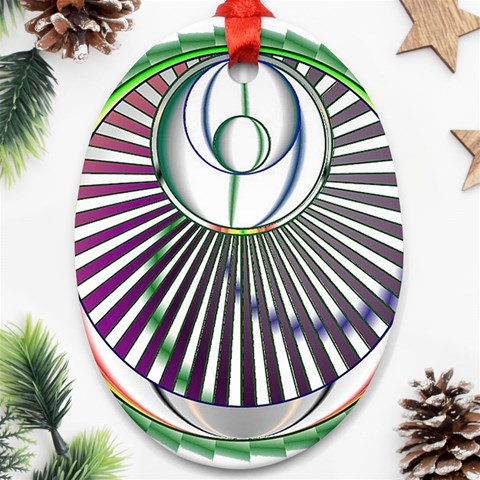 Divine Power Ornament (Oval) from ArtsNow.com Front