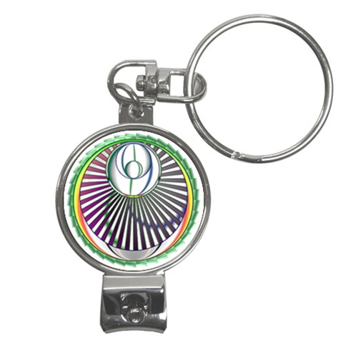 Divine Power Nail Clippers Key Chain from ArtsNow.com Front