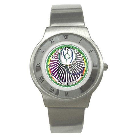 Divine Power Stainless Steel Watch from ArtsNow.com Front