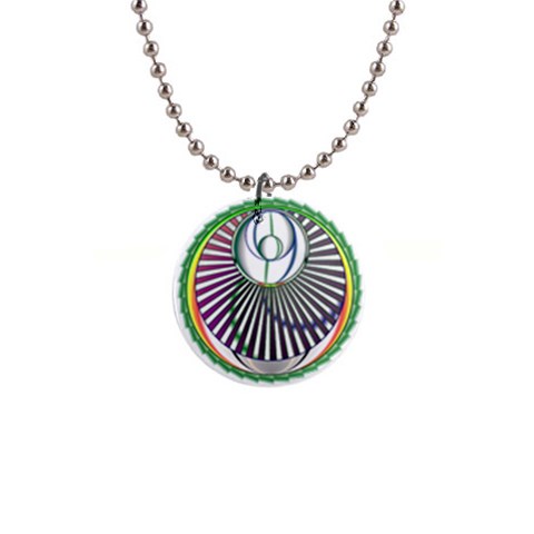 Divine Power 1  Button Necklace from ArtsNow.com Front