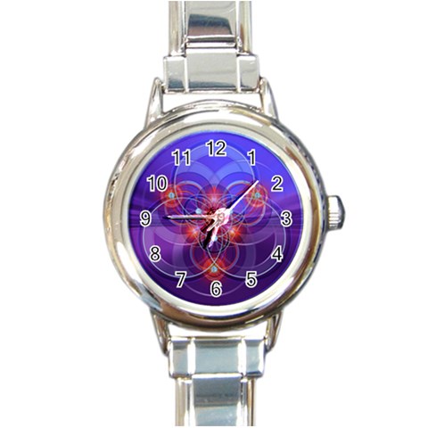 Empowerment Round Italian Charm Watch from ArtsNow.com Front