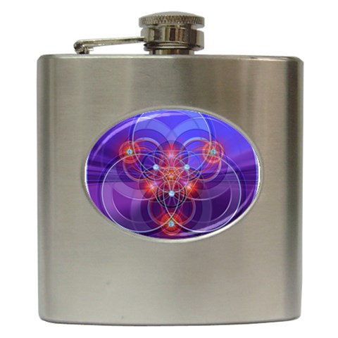 Empowerment Hip Flask (6 oz) from ArtsNow.com Front