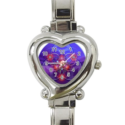 Empowerment Heart Italian Charm Watch from ArtsNow.com Front