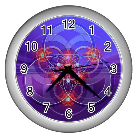 Empowerment Wall Clock (Silver) from ArtsNow.com Front