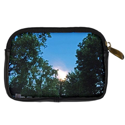 Coming Sunset Accented Edges Digital Camera Leather Case from ArtsNow.com Back