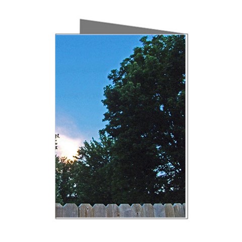 Coming Sunset Accented Edges Mini Greeting Card (8 Pack) from ArtsNow.com Left