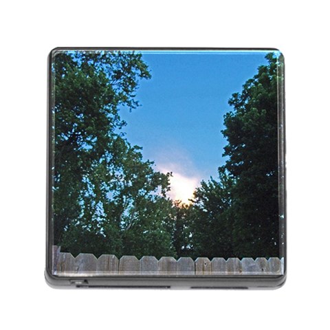 Coming Sunset Accented Edges Memory Card Reader with Storage (Square) from ArtsNow.com Front