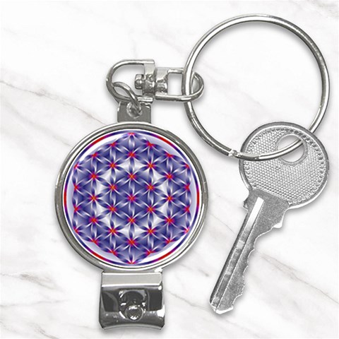 Life Flower Nail Clippers Key Chain from ArtsNow.com Front