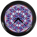 Life Flower Wall Clock (Black)