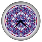 Life Flower Wall Clock (Silver)