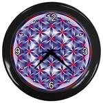 Life Flower Wall Clock (Black)