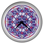 Life Flower Wall Clock (Silver)