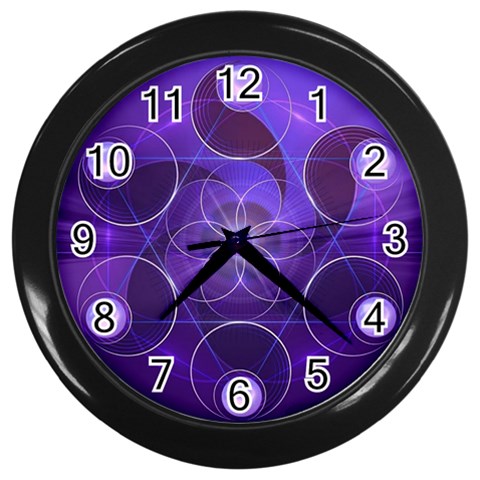 Forgivenes Wall Clock (Black) from ArtsNow.com Front