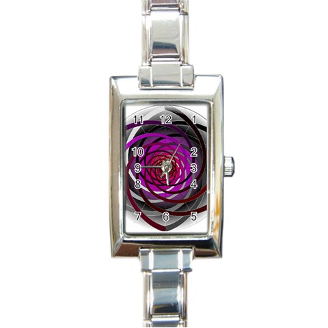 Golden Ratio Rectangular Italian Charm Watch from ArtsNow.com Front