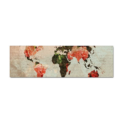 Vintageworldmap1200 Bumper Sticker 100 Pack from ArtsNow.com Front