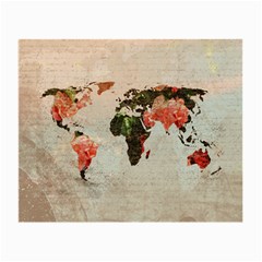 Vintageworldmap1200 Glasses Cloth (Small, Two Sided) from ArtsNow.com Front