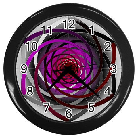 Golden Ratio Wall Clock (Black) from ArtsNow.com Front