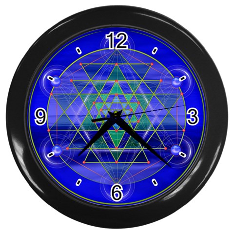 Grailcode Wall Clock (Black) from ArtsNow.com Front