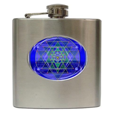 Grailcode Hip Flask (6 oz) from ArtsNow.com Front