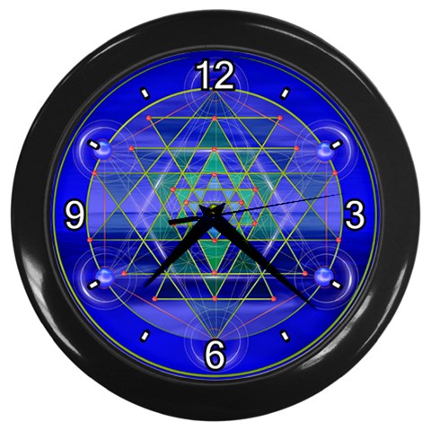 Grailcode Wall Clock (Black) from ArtsNow.com Front