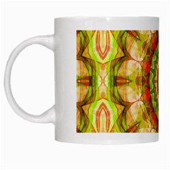 Red Green Apples Mandala White Coffee Mug from ArtsNow.com Left