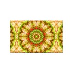 Red Green Apples Mandala Sticker (Rectangle)