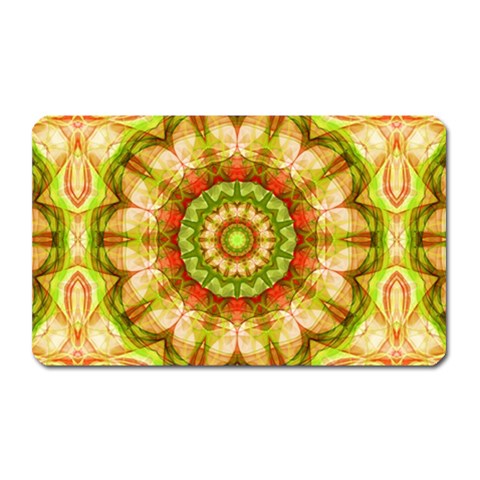 Red Green Apples Mandala Magnet (Rectangular) from ArtsNow.com Front