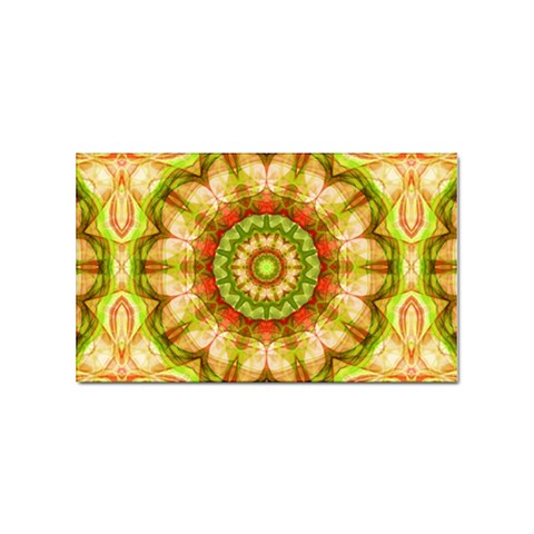 Red Green Apples Mandala Sticker 10 Pack (Rectangle) from ArtsNow.com Front