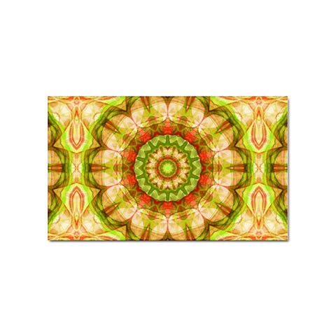 Red Green Apples Mandala Sticker 100 Pack (Rectangle) from ArtsNow.com Front