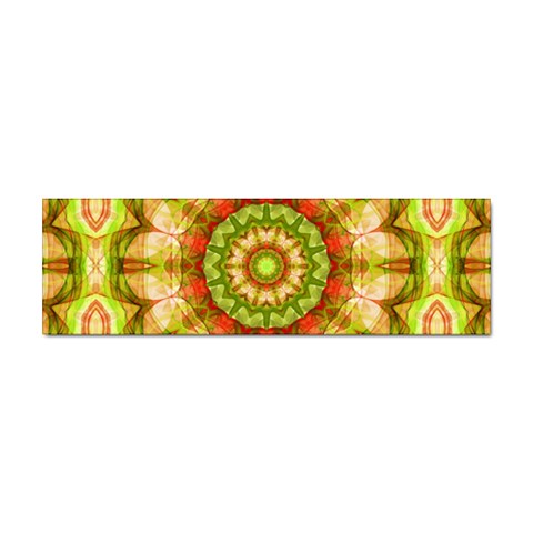 Red Green Apples Mandala Bumper Sticker 10 Pack from ArtsNow.com Front