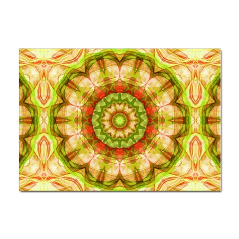 Red Green Apples Mandala A4 Sticker 10 Pack from ArtsNow.com Front