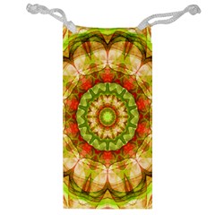 Red Green Apples Mandala Jewelry Bag from ArtsNow.com Front