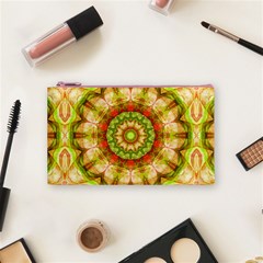 Red Green Apples Mandala Cosmetic Bag (Small) from ArtsNow.com Front