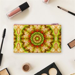 Red Green Apples Mandala Cosmetic Bag (Small) from ArtsNow.com Back