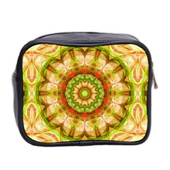 Red Green Apples Mandala Mini Travel Toiletry Bag (Two Sides) from ArtsNow.com Back