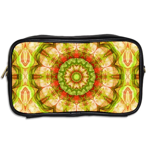 Red Green Apples Mandala Travel Toiletry Bag (Two Sides) from ArtsNow.com Back