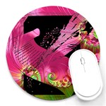 Elegant Writer 8  Mouse Pad (Round)