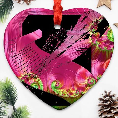 Elegant Writer Heart Ornament from ArtsNow.com Front